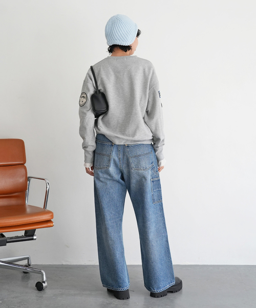 SLOBE citron.（スローブシトロン）の「《WEB限定》SLOBE citron. ヘルメットニットキャップ（ニットキャップ/ビーニー・レディース・グレー/サックスブルー・FREE）」の14枚目の写真