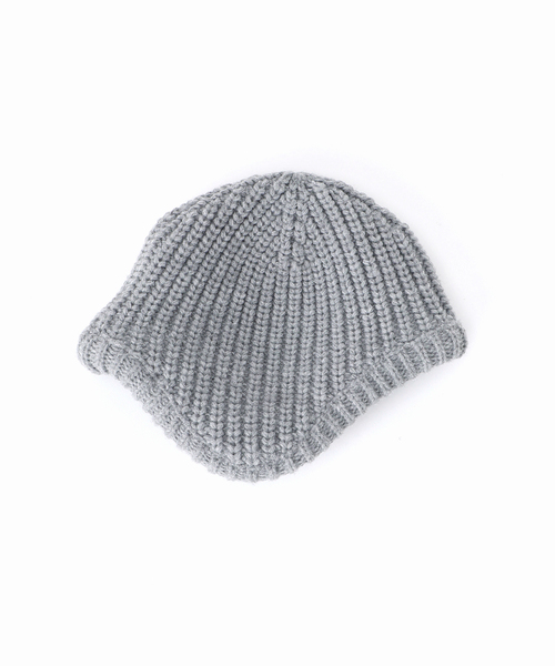 SLOBE citron.（スローブシトロン）の「《WEB限定》SLOBE citron. ヘルメットニットキャップ（ニットキャップ/ビーニー・レディース・グレー/サックスブルー・FREE）」の18枚目の写真