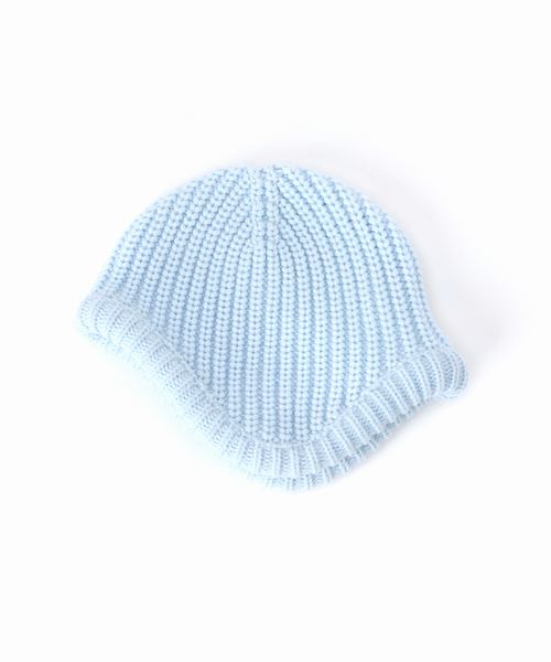 SLOBE citron.（スローブシトロン）の「《WEB限定》SLOBE citron. ヘルメットニットキャップ（ニットキャップ/ビーニー・レディース・グレー/サックスブルー・FREE）」の22枚目の写真