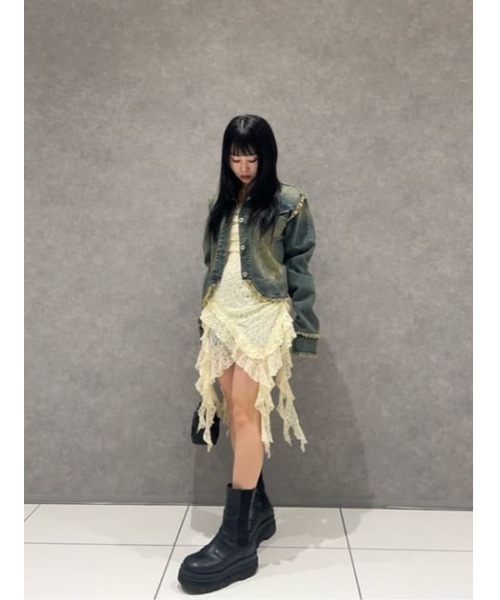 セール】CUT OFF COMPACT デニムジャケット（デニムジャケット