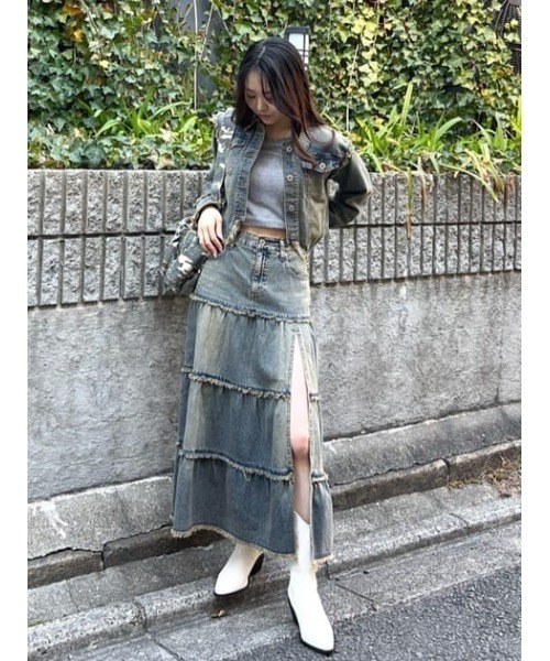 セール】CUT OFF COMPACT デニムジャケット（デニムジャケット