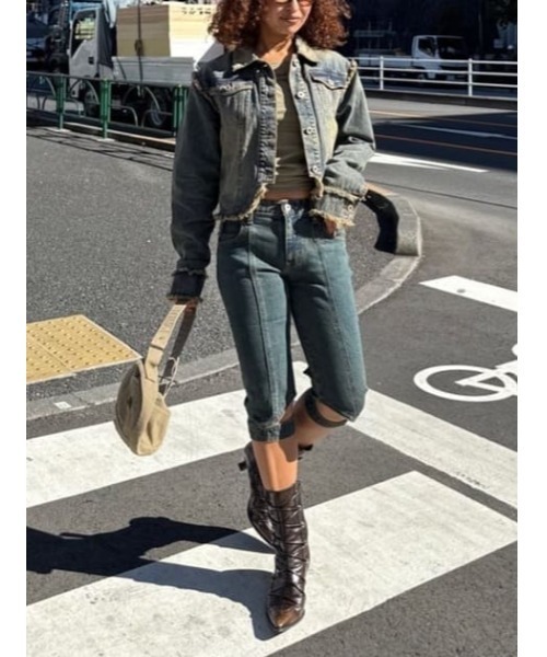 セール】CUT OFF COMPACT デニムジャケット（デニムジャケット