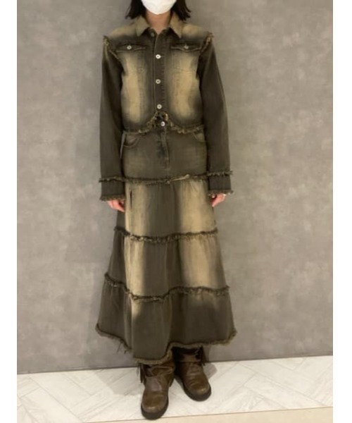 セール】CUT OFF COMPACT デニムジャケット（デニムジャケット