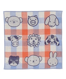 Dick Bruna（ディックブルーナ）の「MIFFY 三重ガーゼンハンカチ<ギンガムチェック>（ハンカチ/ハンドタオル・メンズ）」