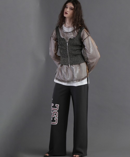 ROSE BUD(ローズバッド)の「2WAYラメニットタンク(ニット/セーター・レディース・シルバー/ブラック/ブラウン・ONE SIZE)」の17枚目の写真