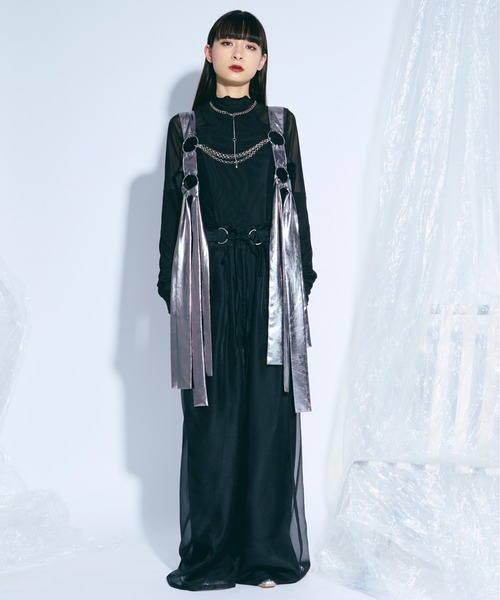 Ezick（エジック）の「elegant lace docking　 シアーレースキリカエトップス（その他トップス・レディース・アイボリー/ブラック・FREE）」の19枚目の写真