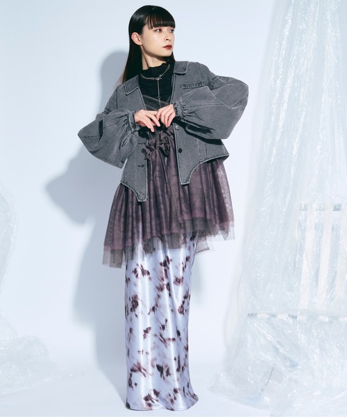 Ezick（エジック）の「elegant lace docking　 シアーレースキリカエトップス（その他トップス・レディース・アイボリー/ブラック・FREE）」の22枚目の写真