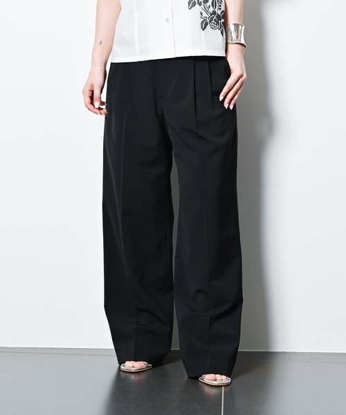 CITYSHOP(シティーショップ)の「《追加》SLACKS パンツ 2(スラックス・レディース・ブラック/グレー・40/38/36)」の1枚目の写真