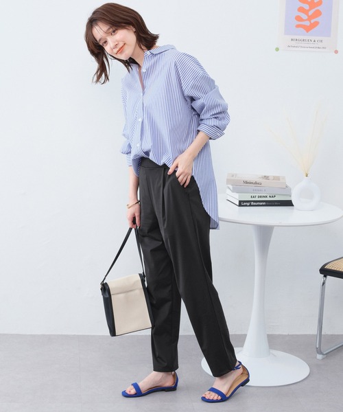 Viola e Viola（ヴィオラエヴィオラ）の「さらテロ楽ちんスティックパンツ（ショート丈）（その他パンツ・レディース・カーキ/ネイビー/ブラック/ダークブルー・L/M/3L/LL/4L/5L）」の11枚目の写真