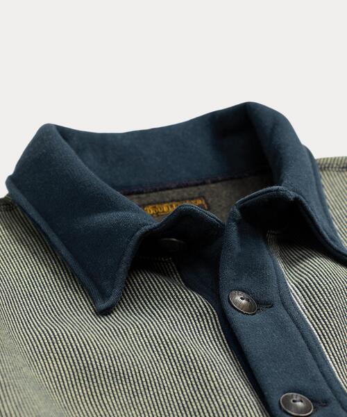 RRL（ダブル アール エル）の「ストライプド ジャカードニット カーディガン（カーディガン/ボレロ・メンズ・ネイビー系1・L/M/S/XL/XS/XXL）」の5枚目の写真