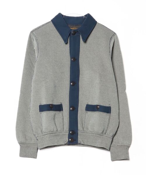RRL（ダブル アール エル）の「ストライプド ジャカードニット カーディガン（カーディガン/ボレロ・メンズ・ネイビー系1・L/M/S/XL/XS/XXL）」の10枚目の写真