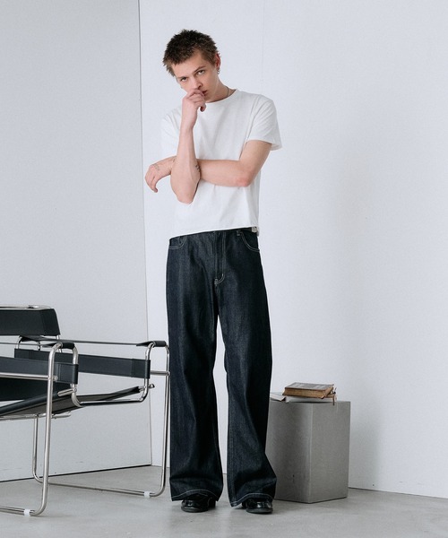 straight selvedge denim/ストレートセルビッジデニムパンツ（デニム
