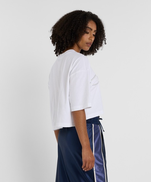 NEW BALANCE（ニューバランス）の「Athletics リニアロゴショートスリーブTシャツ（Tシャツ/カットソー・レディース・ホワイト/グレイッシュベージュ・LARGE/MEDIUM/SMALL）」の6枚目の写真