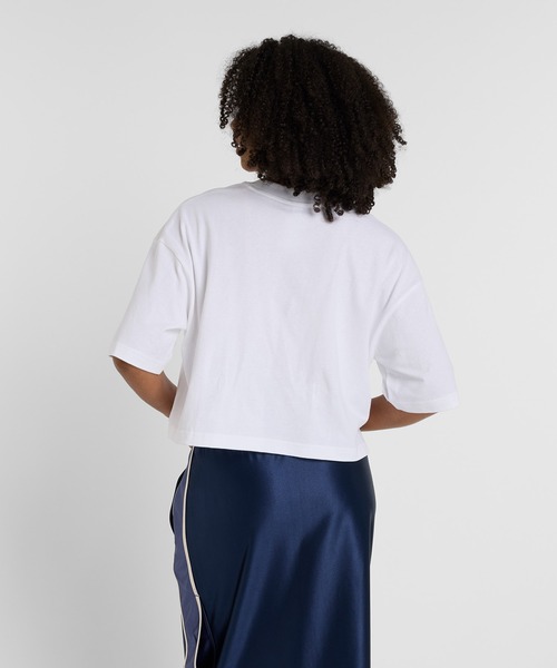 NEW BALANCE（ニューバランス）の「Athletics リニアロゴショートスリーブTシャツ（Tシャツ/カットソー・レディース・ホワイト/グレイッシュベージュ・LARGE/MEDIUM/SMALL）」の7枚目の写真