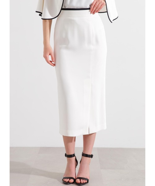 ピンキー&ダイアン スカート グレンチェックアシンメトリーラッフル