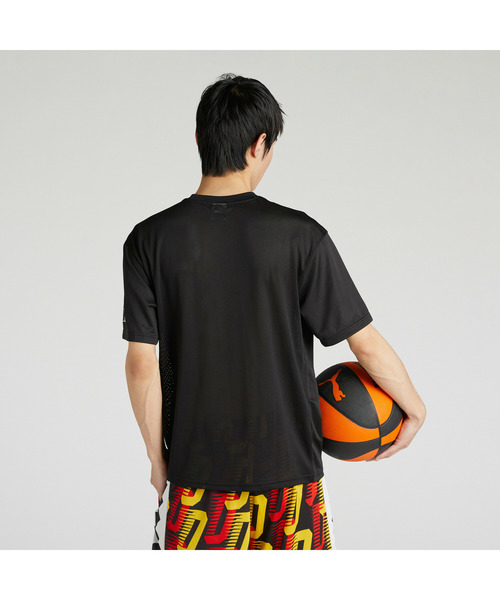 PUMA（プーマ）の「PUMA プーマ ユニセックス バスケットボール グラフィック ボール 半袖 Tシ（Tシャツ/カットソー・メンズ・ホワイト/ピンク系その他2/ブラック・LARGE/MEDIUM/SMALL/X-LARGE/XX-LARGE）」の8枚目の写真