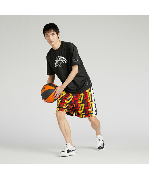 PUMA（プーマ）の「PUMA プーマ ユニセックス バスケットボール グラフィック ボール 半袖 Tシ（Tシャツ/カットソー・メンズ・ホワイト/ピンク系その他2/ブラック・LARGE/MEDIUM/SMALL/X-LARGE/XX-LARGE）」の9枚目の写真