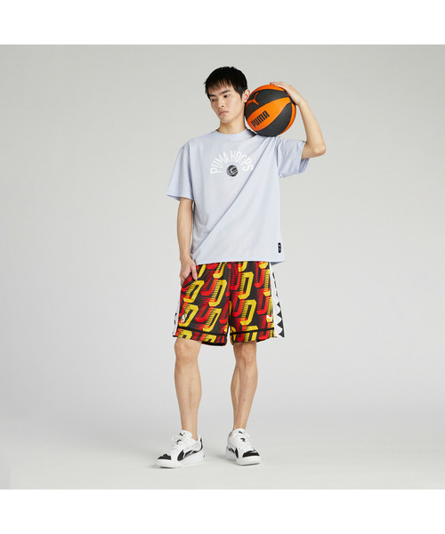 PUMA（プーマ）の「PUMA プーマ ユニセックス バスケットボール グラフィック ボール 半袖 Tシ（Tシャツ/カットソー・メンズ・ホワイト/ピンク系その他2/ブラック・LARGE/MEDIUM/SMALL/X-LARGE/XX-LARGE）」の13枚目の写真