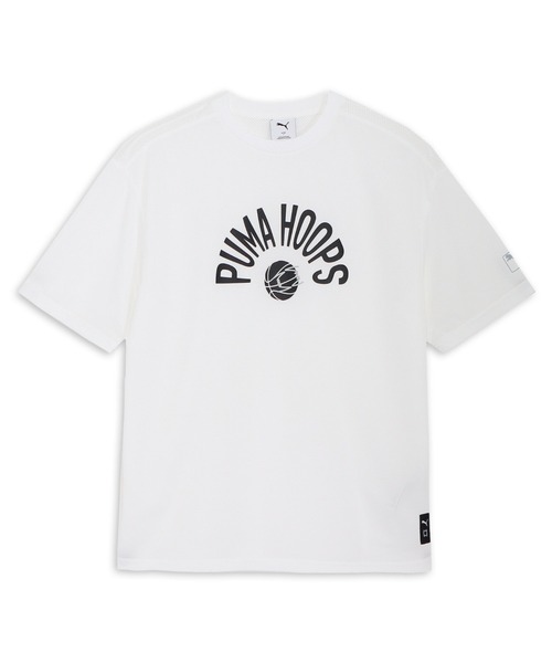 PUMA（プーマ）の「PUMA プーマ ユニセックス バスケットボール グラフィック ボール 半袖 Tシ（Tシャツ/カットソー・メンズ・ホワイト/ピンク系その他2/ブラック・LARGE/MEDIUM/SMALL/X-LARGE/XX-LARGE）」の2枚目の写真