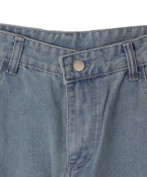WOND（ウォンド）の「WOND/ワイドカーゴデニム（デニムパンツ・レディース・ライトインディゴブルー・MEDIUM/SMALL）」の9枚目の写真