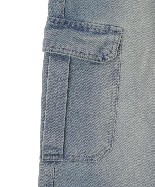 WOND（ウォンド）の「WOND/ワイドカーゴデニム（デニムパンツ・レディース・ライトインディゴブルー・MEDIUM/SMALL）」の12枚目の写真