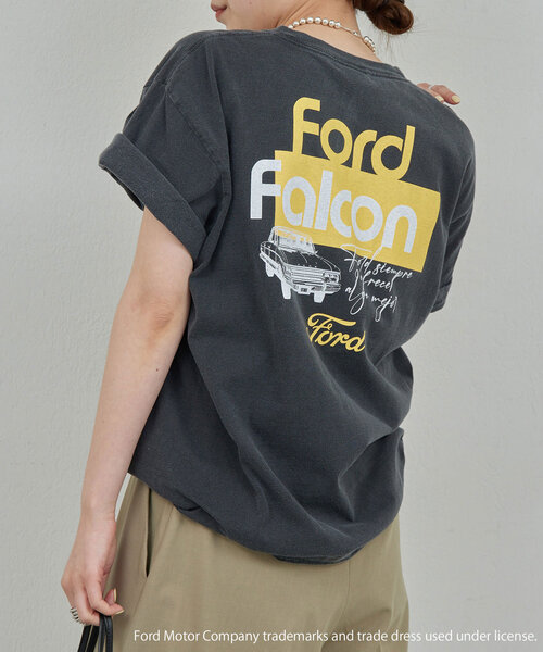 GALLARDAGALANTE(ガリャルダガランテ)の「【GOOD ROCK SPEED】Ford プリントTシャツ②(Tシャツ/カットソー・レディース・ホワイト/チャコールグレー・FREE)」の2枚目の写真