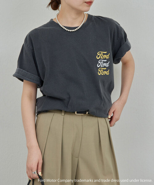 GALLARDAGALANTE(ガリャルダガランテ)の「【GOOD ROCK SPEED】Ford プリントTシャツ②(Tシャツ/カットソー・レディース・ホワイト/チャコールグレー・FREE)」の19枚目の写真