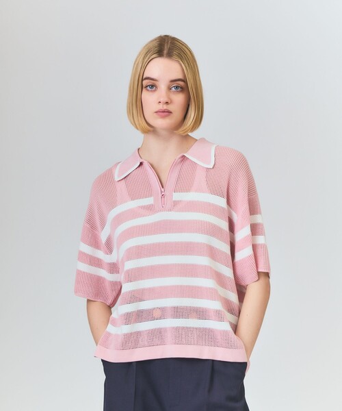セール】ワッフルボーダートップ（Tシャツ/カットソー）｜GRACE