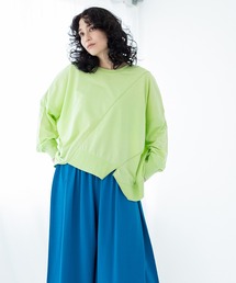 裏毛切替プルオーバー