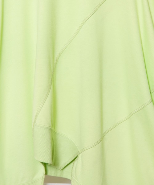 OSMOSIS（オズモーシス）の「裏毛切替プルオーバー（Tシャツ/カットソー・レディース・ライトグリーン/ブラック/ブルー/グレー・ONE SIZE）」の5枚目の写真