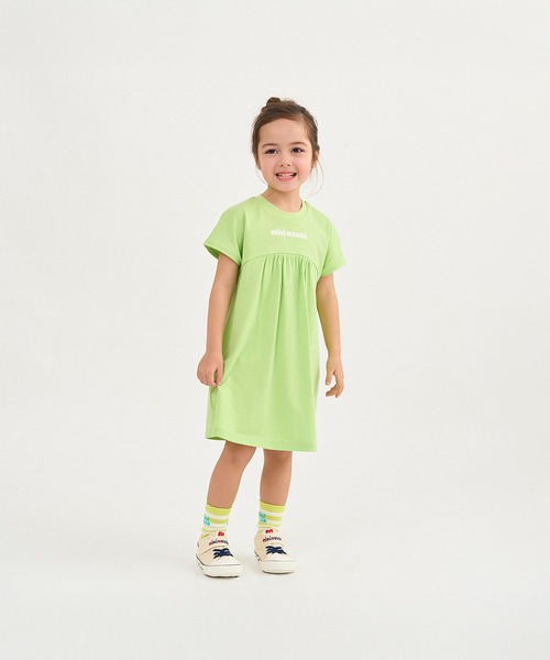 MIKI HOUSE（ミキハウス）の「【WEB限定】バックロゴ半袖ワンピース（ワンピース・キッズ・ライトグリーン/イエロー/ピンク/サックスブルー・120cm/110cm/90cm/130cm/80ｃｍ/100cm/140cm/150cm）」の13枚目の写真