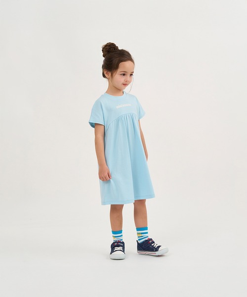 MIKI HOUSE（ミキハウス）の「【WEB限定】バックロゴ半袖ワンピース（ワンピース・キッズ・ライトグリーン/イエロー/ピンク/サックスブルー・120cm/110cm/90cm/130cm/80ｃｍ/100cm/140cm/150cm）」の11枚目の写真