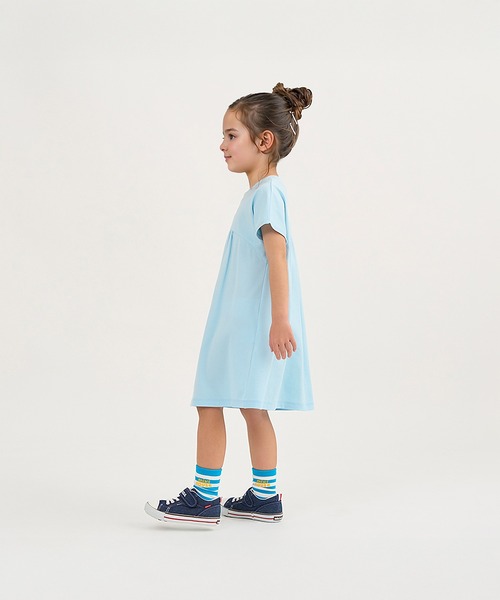 MIKI HOUSE（ミキハウス）の「【WEB限定】バックロゴ半袖ワンピース（ワンピース・キッズ・ライトグリーン/イエロー/ピンク/サックスブルー・120cm/110cm/90cm/130cm/80ｃｍ/100cm/140cm/150cm）」の12枚目の写真