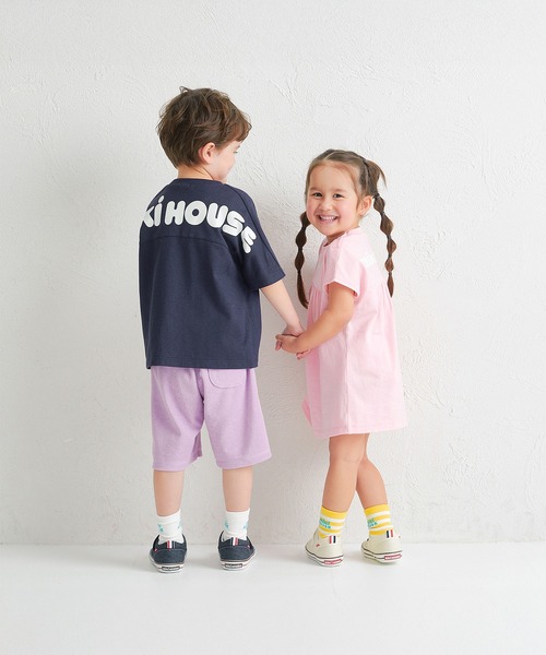 MIKI HOUSE（ミキハウス）の「【WEB限定】バックロゴ半袖ワンピース（ワンピース・キッズ・ライトグリーン/イエロー/ピンク/サックスブルー・120cm/110cm/90cm/130cm/80ｃｍ/100cm/140cm/150cm）」の21枚目の写真