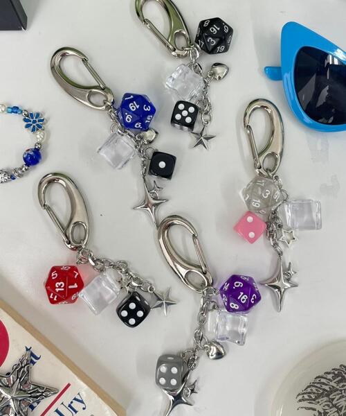 WEGO（ウィゴー）の「WEGO/ダイスモチーフセットキーホルダー（キーホルダー・レディース・その他5/その他3/その他2/その他1/その他4・FREE）」の6枚目の写真
