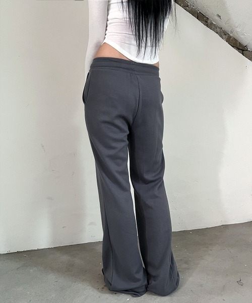 Evisu Donna スウェット フレア ブーツカット パンツ 20240704143657_2.jpg
