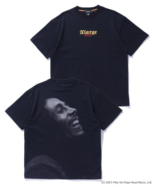 限定コラボ★XLARGE×ボブ・マーリー BOXフォトロゴ半袖Ｔシャツ XLARGE×BOB MARLEY PHOTO S/S TEE（Tシャツ/カットソー