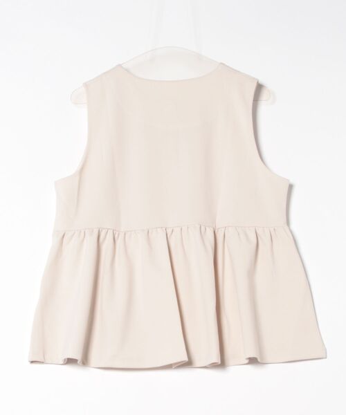 each（イーチ）の「パールボタンペプラムノースリベスト（ベスト・レディース・グレイッシュブルー/オフホワイト/ブラック・FREE）」の20枚目の写真