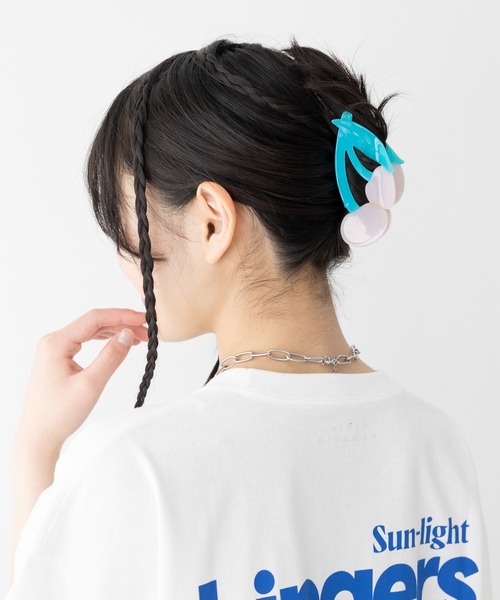 repipi armario（レピピ アルマリオ）の「チェリーバンス（ヘアゴム・キッズ・レッド/ピンク・FREE）」の3枚目の写真