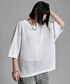 VELNUS（ベルナス）の「【VELNUS】Watermark knitting loose short sleeve lame summer knit/透かし編みルーズ半袖ラメサマーニット（ニット/セーター・L）」