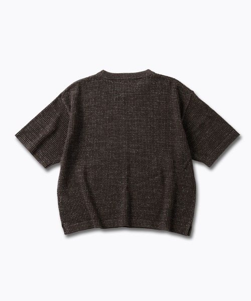 VELNUS(ベルナス)の「【VELNUS】Watermark knitting loose short sleeve lame summer knit/透かし編みルーズ半袖ラメサマーニット(Tシャツ/カットソー・メンズ・ホワイト/ブルー/ブラック/ブラウン/ボルドー・S/M/L)」の20枚目の写真