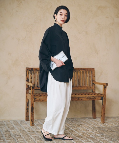 ever closet(エバークローゼット)の「パラシュートパンツ(その他パンツ・レディース・ブラック/ホワイト・F)」の1枚目の写真