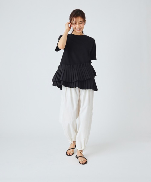 ever closet(エバークローゼット)の「パラシュートパンツ(その他パンツ・レディース・ブラック/ホワイト・F)」の8枚目の写真