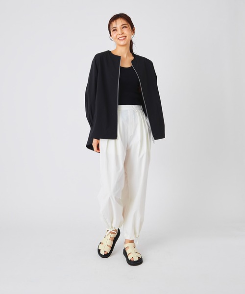 ever closet(エバークローゼット)の「パラシュートパンツ(その他パンツ・レディース・ブラック/ホワイト・F)」の9枚目の写真