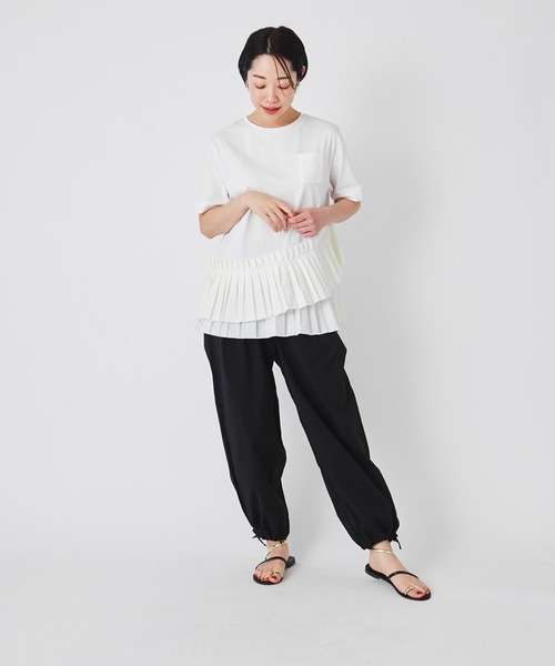 ever closet(エバークローゼット)の「パラシュートパンツ(その他パンツ・レディース・ブラック/ホワイト・F)」の11枚目の写真