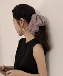 mebole（メボレ）の「ドットチュールレースシュシュ（シュシュ）」