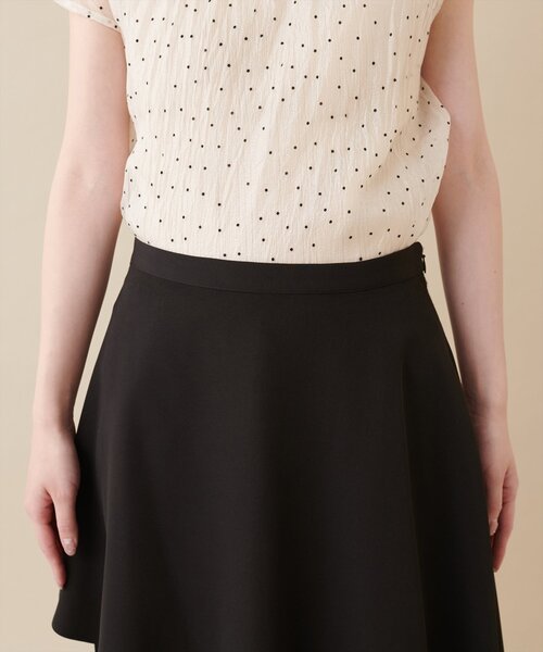 natural couture（ナチュラルクチュール）の「【大人ナチュ】アシメプリーツスカート（スカート・レディース・オフホワイト/ブラック・FREE）」の15枚目の写真