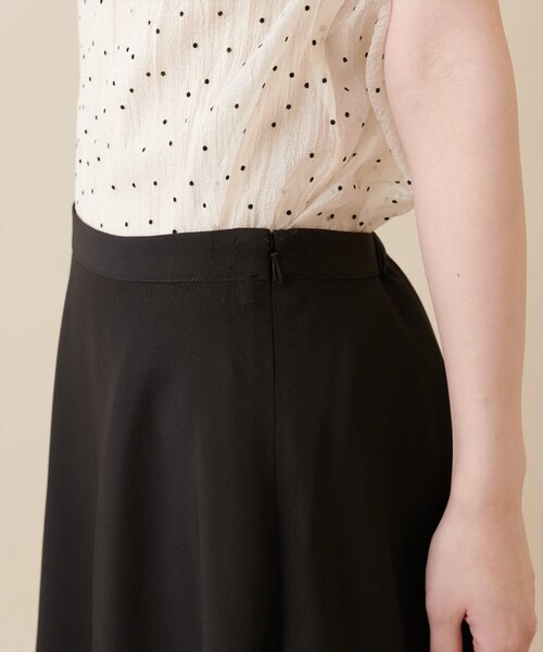 natural couture（ナチュラルクチュール）の「【大人ナチュ】アシメプリーツスカート（スカート・レディース・オフホワイト/ブラック・FREE）」の16枚目の写真