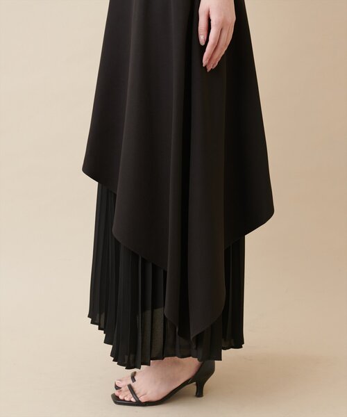 natural couture（ナチュラルクチュール）の「【大人ナチュ】アシメプリーツスカート（スカート・レディース・オフホワイト/ブラック・FREE）」の19枚目の写真