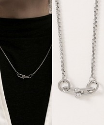 L LABEL（エルラベル）の「Uチャームスクエアチェーンネックレス（ネックレス）」